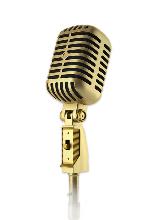 Gold Karaoke Microphone